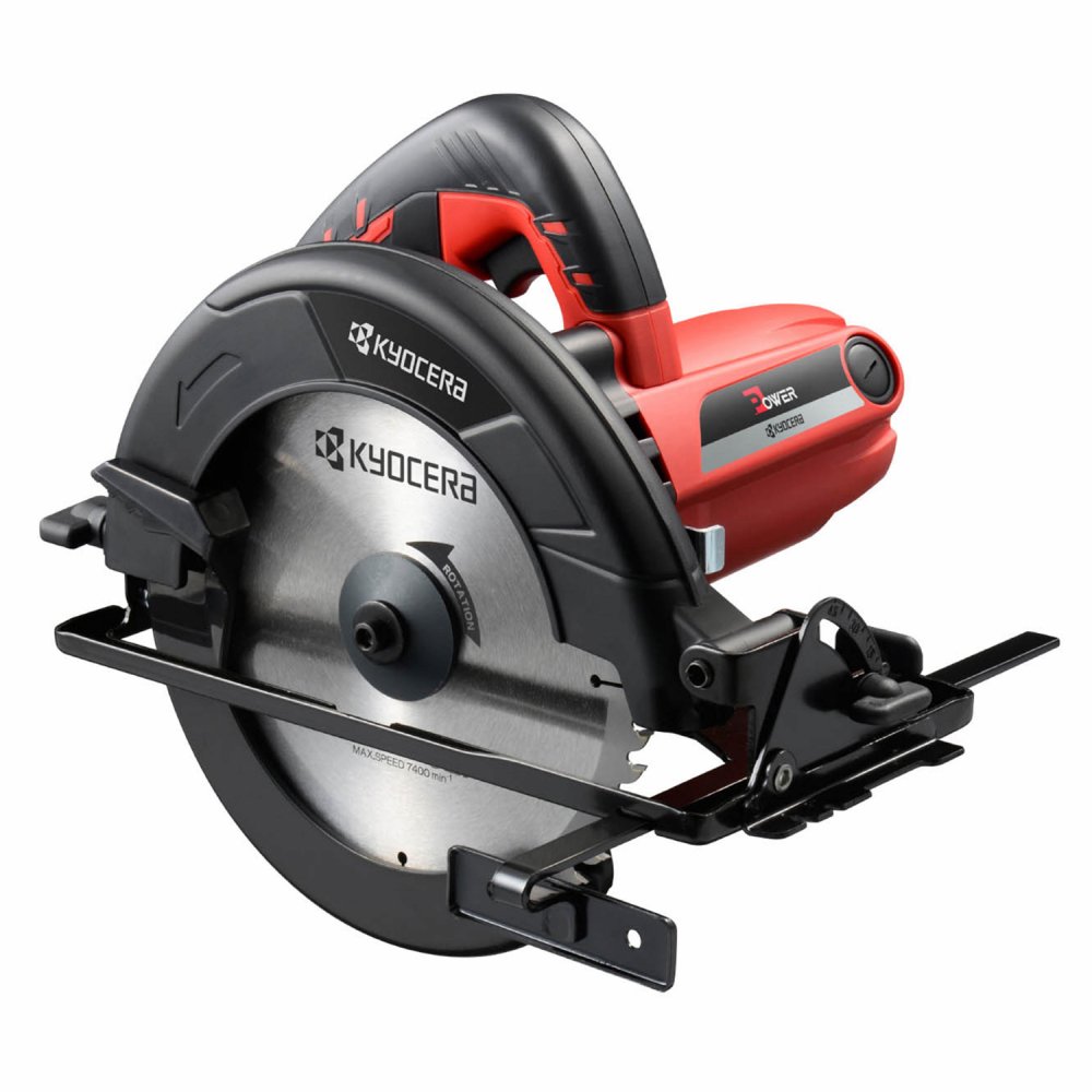 京セラ (リョービ) W-1910 電気丸ノコ 電動のこぎり 切断工具 丸ノコ DIY 家庭向け ソフトグリップ（代引き不可）（ラッピング不可）