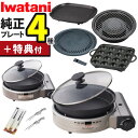 \楽天1位/【純正プレート4種&特典付き 】イワタニ カセットコンロ ビストロの達人プラス \レビューお米プレゼント/ 深型プレート付 シルバー ブラウン カセットフー CB-BST-PLS ガスコンロ 焼肉 たこ焼き 網焼き 鉄板 岩谷産業 岩谷 ビストロ(ラッピング不可)