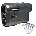 グリーンオン レーザーキャディー ブラック LASER CADDIE (GL02) + Tour Tee Original (5本入り) レーザー距離計測器(ラ...