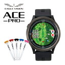 【ラウンドで使える ゴルフティー付き】 ゴルフナビ イーグルビジョン ACE PRO エースプロ EV-337BK ブラック EAGLE VISION GPSナ...
