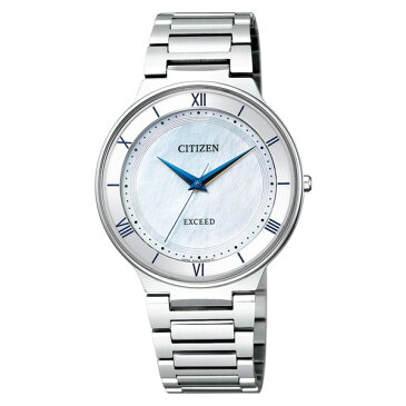 （ペア箱入り・クロスセット）（国内正規品）(シチズン)CITIZEN 腕時計 AR0080-58A メンズ・EX2090-57A レディース (エクシード)EXCEED エコドライブ ペアモデル（チタンバンド ソーラー アナログ ペアウォッチ）