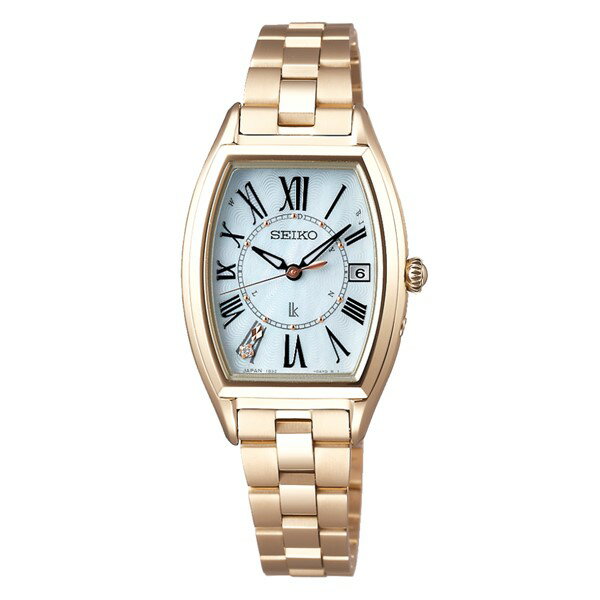 （国内正規品）(セイコー)SEIKO 腕時計 SSQW046 LUKIA(ルキア) レディース Lady Gold（チタンバンド 電波ソーラー アナログ）