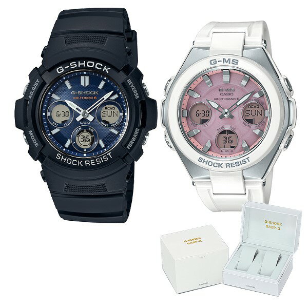 ペア箱入りセット 国内正規品 カシオ Casio 腕時計 ホームシアター G Shock Awg M100sb 2ajf Awg M100sb 2ajf メンズ Msg W100 7a3jf レディース レディース G Shock Baby G 樹脂バンド 電波ソーラー ビデオカメラ 腕時計 アナデジ 激安 ペアウォッチ ホーム