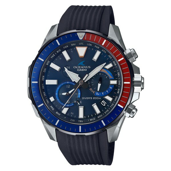 オシアナス 腕時計（メンズ） カシオ CASIO 腕時計 OCW-P2000C-2AJF オシアナス カシャロ OCEANUS CACHALOT メンズ ダイバーズ Bluetooth搭載 電波ソーラー 多針アナログ（国内正規品）