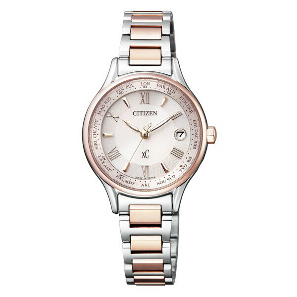(国内正規品) (シチズン) CITIZEN 腕時計 EC1165-51W (クロスシー)xC レディース ティタニアライン ハッピーフライト サクラピンク（チタンバンド 電波ソーラー アナログ）