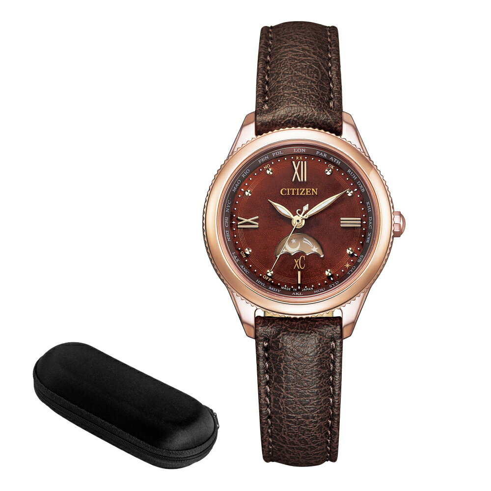 (時計ケース付) シチズン CITIZEN 腕時計 EE1002-01W クロスシー xC レディース daichiコレクション daichi Collection サブマスコミモデル アナログ 合皮バンド ソーラー電波 (国内正規品)