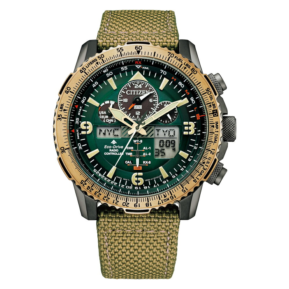 シチズン プロマスター 腕時計（メンズ） シチズン CITIZEN 腕時計 JY8074-11X プロマスター PROMASTER メンズ エコ・ドライブ電波時計 SKYシリーズ ソーラー電波 アナデジ ナイロンバンド （国内正規品）