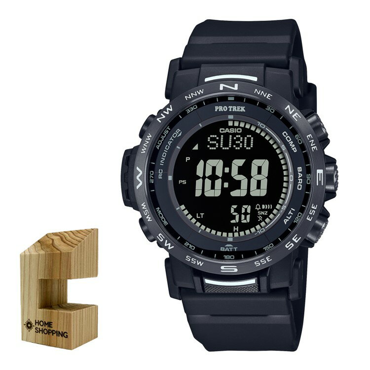 プロトレック （木製時計スタンド付）カシオ CASIO 腕時計 PRW-35Y-1BJF プロトレック PROTREK メンズ 電波ソーラー 樹脂バンド デジタル メーカー保証1年（国内正規品）
