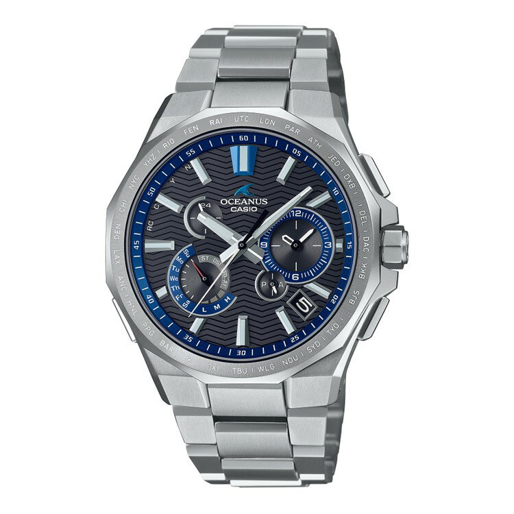 オシアナス 腕時計（メンズ） カシオ CASIO 腕時計 OCW-T6000-1AJF オシアナス OCEANUS メンズ 電波ソーラー チタンバンド 多針アナログ Bluetooth搭載 メーカー保証3年（国内正規品）