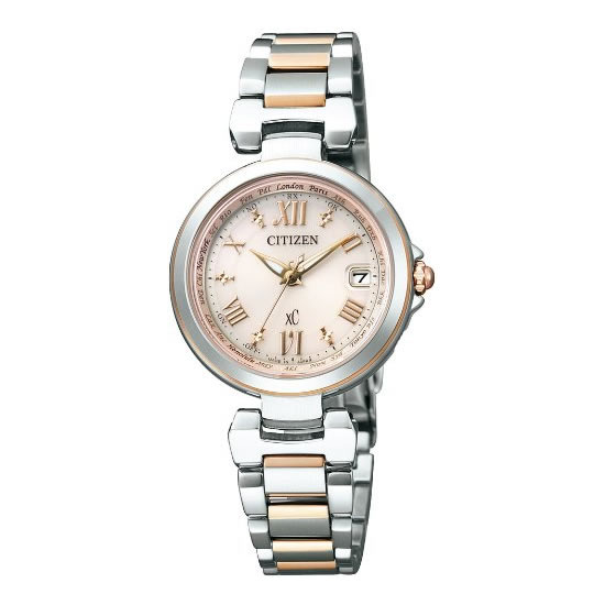 シチズン クロスシー CITIZEN xC 腕時計 EC1034-59W レディース エコ・ドライブ電波時計 ハッピーフライトシリーズ ソーラー電波 ステンレス アナログ メーカー保証1年 国内正規品