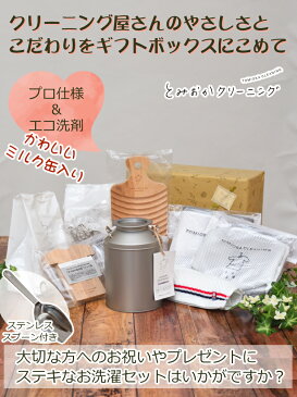 300円OFFクーポン配布中 【ギフトラッピングセット】とみおかクリーニング オリジナル洗剤 洗濯洗剤 パウチパック 詰め替え エコ洗剤 衣類 敏感肌用 プレゼント 贈り物に 洗濯板 洗濯ネット いつもとは違う 特別な贈り物 可愛い見た目 & ハイパワー な洗濯洗剤