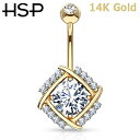 ヘソピアス 14G 14K ダイヤモンドカット ラウンドCZ バナナバーベル ボディピアス へそピアス 耳ピアス 14金 ヘソピアス レディース メンズ ボディ...