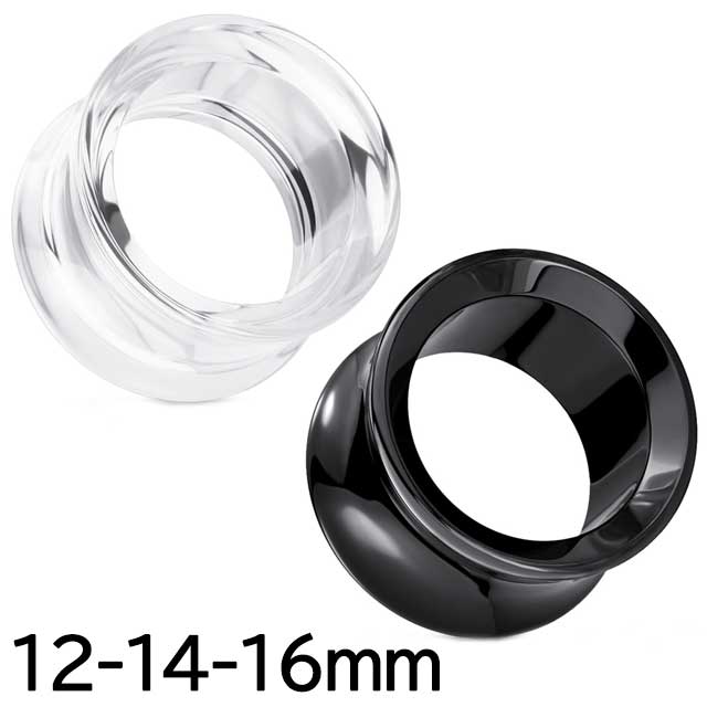 ボディピアス 12mm 14mm 16mm UVトンネル ヘリックス 耳ピアス ボディピアス アクリル 金属アレルギー ボディピアス ピアッシング メンズ レデ...