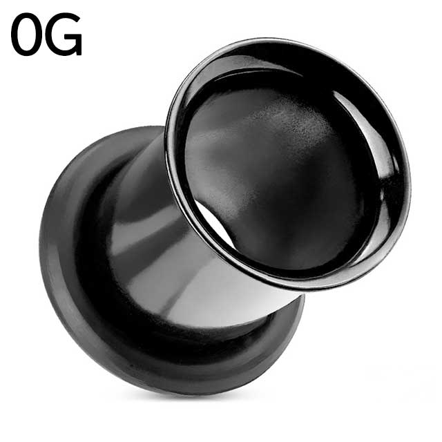 ボディピアス 0G ブラック シングルフレア イヤレット ヘリックス 耳ピアス ボディピアス 316L サージカル ステンレス ボディピアス ピアッシング メンズ レディース ボディピアス 金属アレルギー ボディピアス ポイント消化 消費