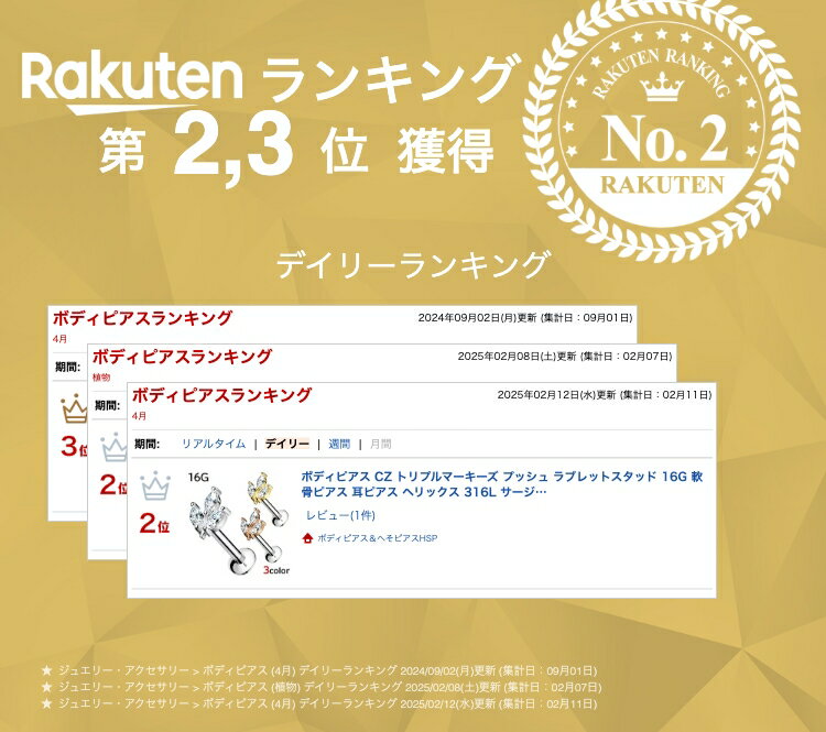 ボディピアス CZ トリプルマーキーズ プッシュ ラブレットスタッド 16G 軟骨ピアス 耳ピアス ヘリックス 316L サージカル ステンレス ラブレット リップ 金属アレルギー ボディピアス nnktp ポイント消化 消費