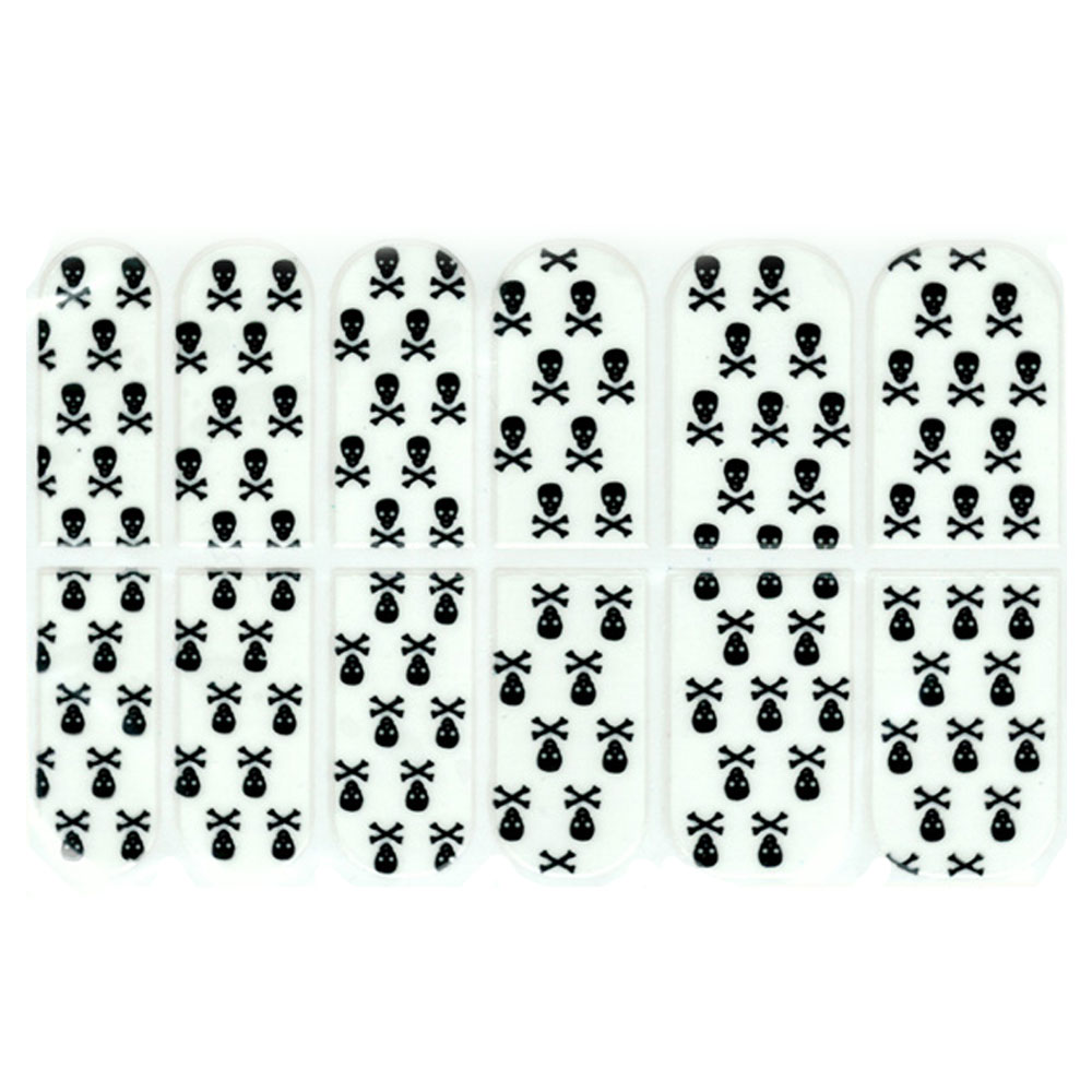 【スーパーSALE限定半額】ネイルシール ホワイトスカル【ネイル/ネイルシール】 ポイント消化 消費