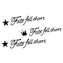 ハロウィン タトゥーシール 2枚セット Fate fell short【ボディーシール TATTOO フェイクシール 刺青シール 星 文字 蝶 バタフライ ハー...