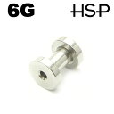 ボディピアス 6G 4mm フレッシュトンネル ヘリックス 耳ピアス ボディピアス 316L サージカル ステンレス ボディピアス ピアッシング メンズ レディ...