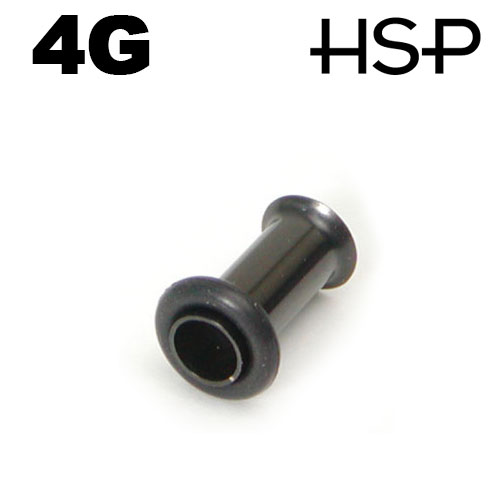 ボディピアス 4G ブラック シングルフレア イヤレット ポイント消化 消費