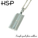 316L サージカルステンレス ネックレス シンプル1ジュエルプレート【316Lステンレス ペア ペンダント シルバー ランキング ギフト プレゼント 誕生日 ...