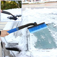 除雪　スノーブラシ スノースクレーパー アイススクレーパー 除雪ブラシ 雪かき 除雪作業 ほうき フォームグリップ伸縮式雪ブラシ 車 トラック SUV用　3 in 1 車用スノーブラシ　アイススクレーパー付き 軽量で効率よく【yukata_d19】送料無料