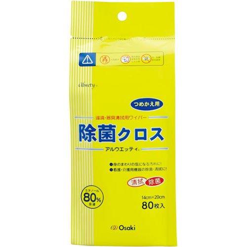 オオサキメディカル アルウエッティ除菌クロス80枚入 詰替用×4