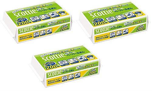 【まとめ買い】 スコッティ ペーパーふきん サッとサッと 400枚(200組) ×3個セット