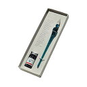 エルバン ガラスペン&インクセット 専用箱入【ハンドクラフト】つむぎ エメラルド & ミニインク グレイッシュグリーン(10ml)セット【1670年創業フランス...