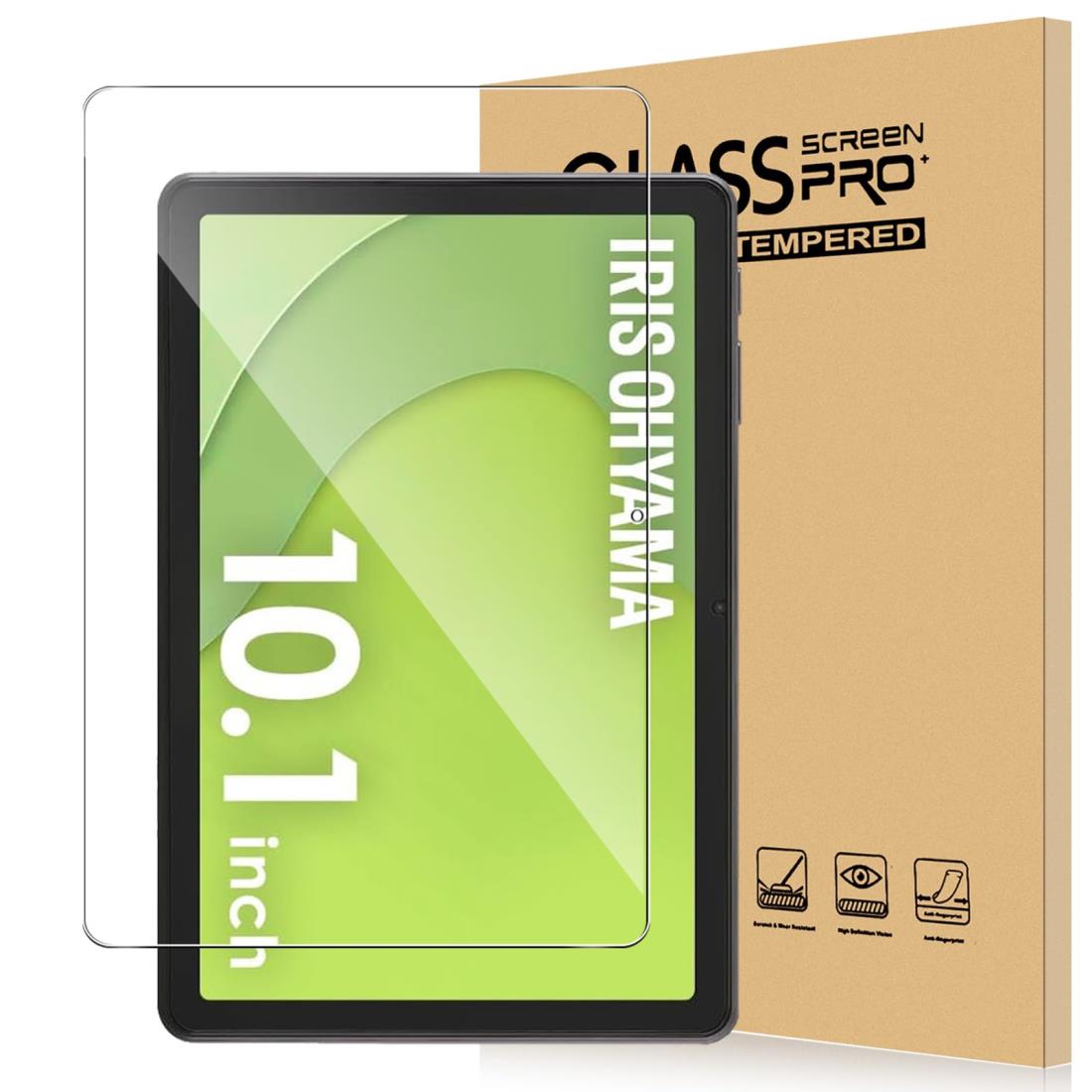 For LUCA TA10E1W63-V1H フィルム 10.1インチ タブレット 強化ガラス 高感度タッチ 高透過率 硬度9H 指紋防止 Greerass 気泡防止 撥水撥油 耐衝撃 貼り付け簡単 液晶保護 超薄飛散防止 タブレット 保護フィルム