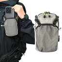 スマホポーチ リュック 取り付け 登山 アウトドア ベルトポーチ リュックにつける 登山用 ザックに付けて 6.5インチまで対応 便利 2台収納 ズレ防止 軽量...