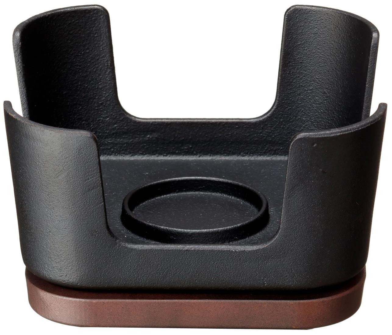 イシガキ産業 イシガキ 鉄鋳物 約幅13×奥行13×高さ7cm デリッシュ・ライフ COLOスクエア コンロ 卓上 アウトドア 個食 4236 黒