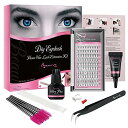 Beauty7 セルフ マツエク キット まつげエクステ セット 全部入キット 20D 20束 Cカール ボリュームラッシュ ミックス長さ 無刺激 グルー クリ...
