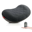 Hikenture キャンプ 枕 超軽量140g コンパクト【綿100%カバー】洗濯可 防滑処理 カバー付き エアーピロー まくら アウトドア キャンプ用 空気枕 携帯枕 コットン 収納袋付き 車中泊 ツーリング グレー 灰色(4)