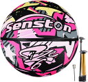 Senstonバスケットボール6号、ガールズ レディース バスケットボール、アウトドア/インドア バスケットボール ポンプ付き