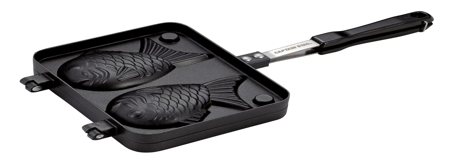 キャプテンスタッグ(CAPTAIN STAG) ホットサンド ホットサンドトースター たい焼き器 キャストアルミ ふっ素樹脂加工 直火 UG-3089