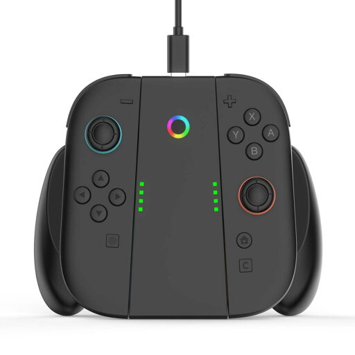 EJGAME Joy-Pad 2 充電式コントロー ラーホルダー Joy-Con 2 充電グリップ 充電式 磁着デザイン 充電インジケーター LEDライト付き 携帯便利 Switch 2 対応 (ブラック) EJGAME Joy-Pad 2 充電式コントロー ラーホルダー Joy-Con 2 充電グリップ 充電式 磁着デザイン 充電インジケーター LEDライト付き 携帯便利 Switch 2 対応 (ブラック)