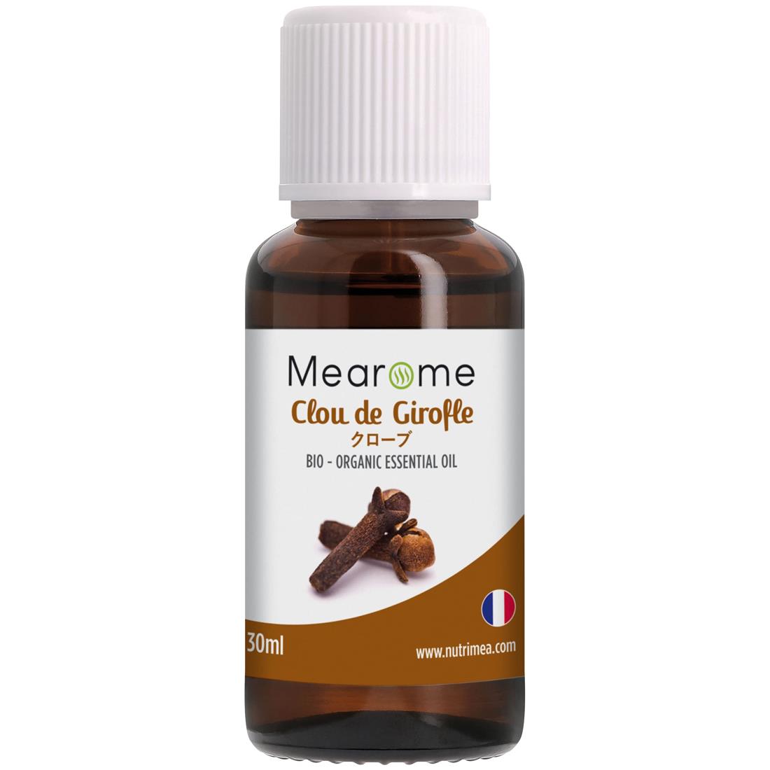 【オーガニック】クローブ エッセンシャルオイル【フランス製】100%天然アロマ 30ml Mearome