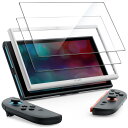 JETech Nintendo Switch 2 2025用 液晶保護フィルム 9H強化ガラス製 ガイド枠付き 傷つけ防止 HDクリア 2枚セット