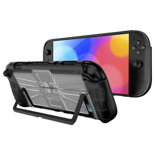 For Switch 2 ケース カバー 分体式設計 着脱簡単 Lucktree 保護ケース PC素材 超薄 軽量 全面保護 傷防止 超耐衝撃 指紋防止 黄ばみなし (ブラック) For Switch 2 ケース カバー 分体式設計 着脱簡単 Lucktree 保護ケース PC素材 超薄 軽量 全面保護 傷防止 超耐衝撃 指紋防止 黄ばみなし (ブラック)