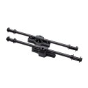 槌屋ヤック YAC VISOA U-A20 マルチサイドバー【アシストグリップ左右一対だけで車内用バーの前後2本掛けができます】ブラック