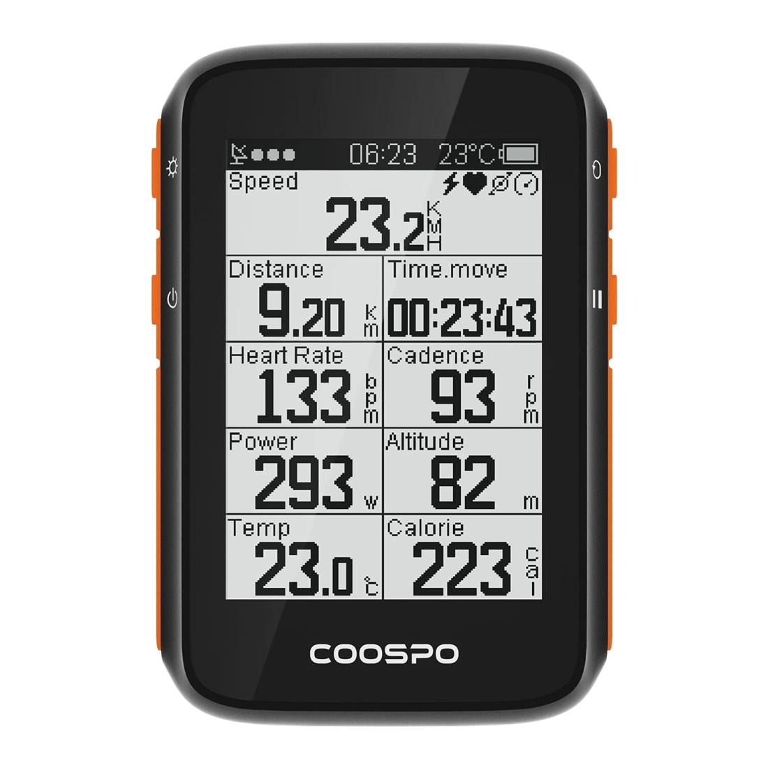 COOSPO TCNRs[^ GPS TCR CX ]ԃXs[h[^[ TCN[^[ eʃobe[ 36ԘA쓮 ANT+Bluetooth5.0Ή TCNOXs[hƃPCfXZT[ڑ IP67hho