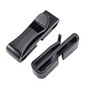 lingzaling 32MM 幅テープに適用 ベルトクリップ テープクリップ 補助バックル 黒 10個セット