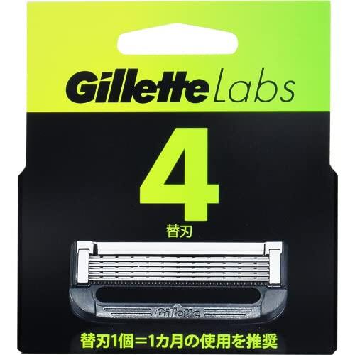 Procter ＆ Gamble Gillette Labs 角質除去バー搭載 髭剃り カミソリ 男性 替刃 4個