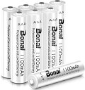 BONAI 単4形 充電式電池 ニッケル水素電池 8個パックCEマーキング取得 UL認証済み 自然放電抑制 液漏れ防止設計 環境友好タイプ(高容量1100mAh 約1200回使用可能)(2)