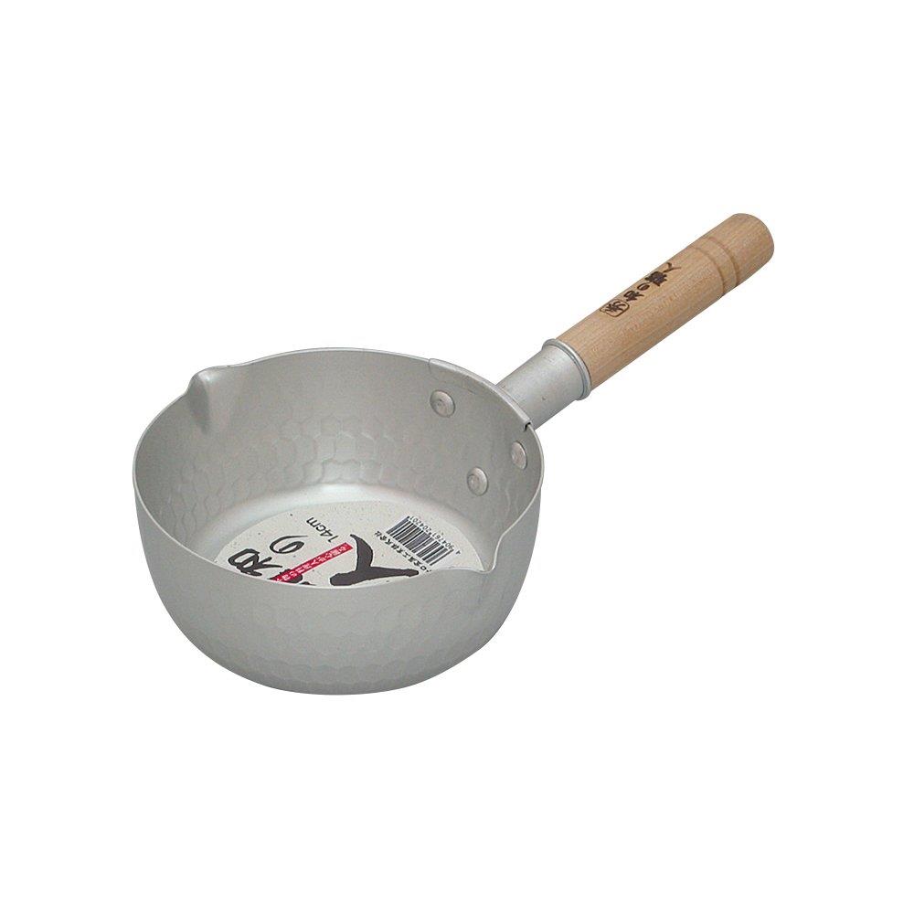 谷口金属 雪平鍋 ガス火専用 14cm 0.8L 日本製 軽量 煮物 味噌汁 和の職人