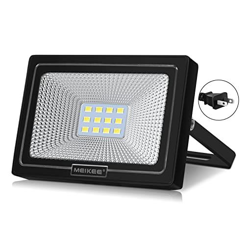 MEIKEE led 投光器10w 昼光色 作業灯 6500K 120度発光角度 防水加工 フラッドライト 看板灯 集魚灯 駐車場灯 ナイター 船舶（PSE認証済）