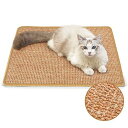 FUKUMARU 猫用スクラッチャーマット、サイズ40CM * 60CM、猫用爪とぎマット、猫、猫用、爪とぎ、マット、高密度 天然サイザル麻製、猫用おもちゃ、お...