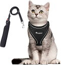 猫 猫用 ハーネス 胴輪 猫具 ねこ ネコ 子猫 子犬 小型犬 散歩 お出かけ 抜けない ベスト ソフト胸あて 軽量 頭を通さずマジックテープで装着 サイズ調節...
