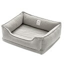 AKAGIICHI 犬 ベッド ペットベッド 猫ベッド ペットソファー 洗える フワフワ 四角型 夏 四季適用 姿勢矯正 防寒 耐噛み素材 滑り止め 取り外し可...