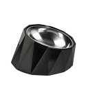 ComSaf 犬 食器 ステンレス 犬フードボウル 15度 傾斜がある 食べやすい 容量470ml ペットボウル 犬猫用 メラミンスタンド 取り外し可能 洗いや...